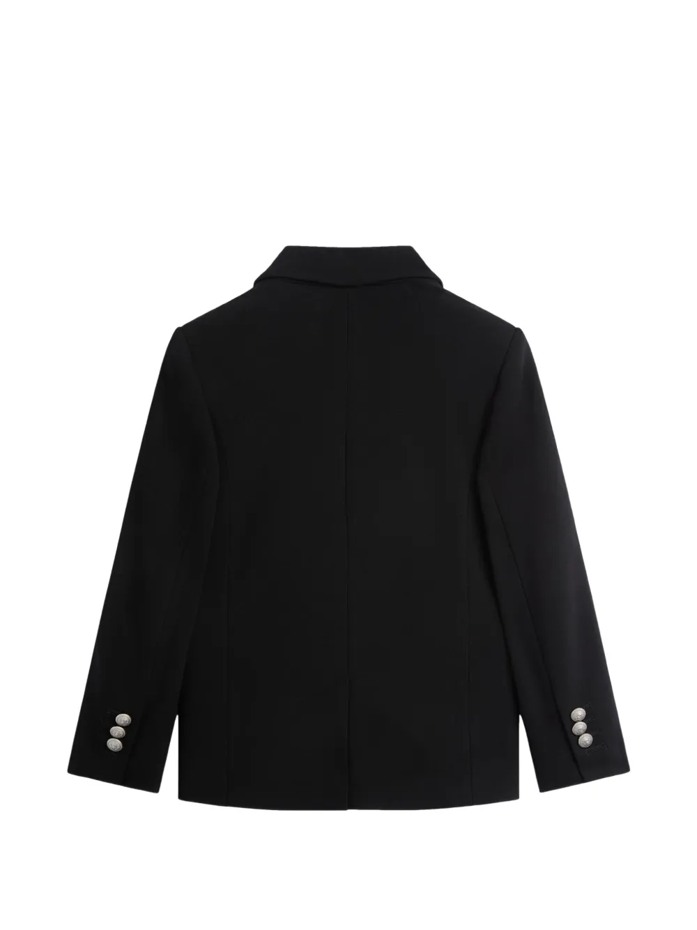 Balmain Kids Jersey jack met enkele rij knopen Zwart