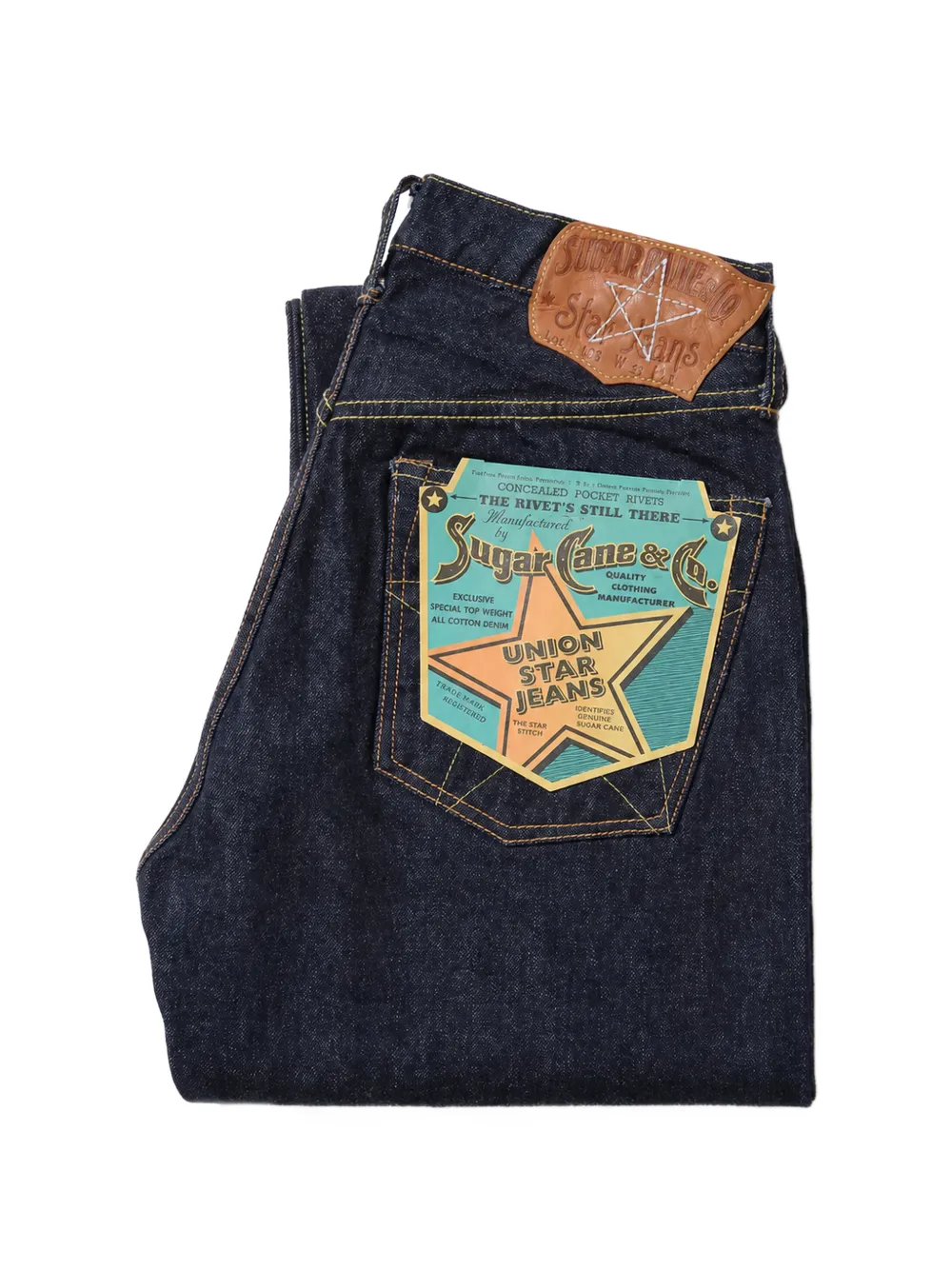 Sugar Cane Jeans Union Star jeans Blauw