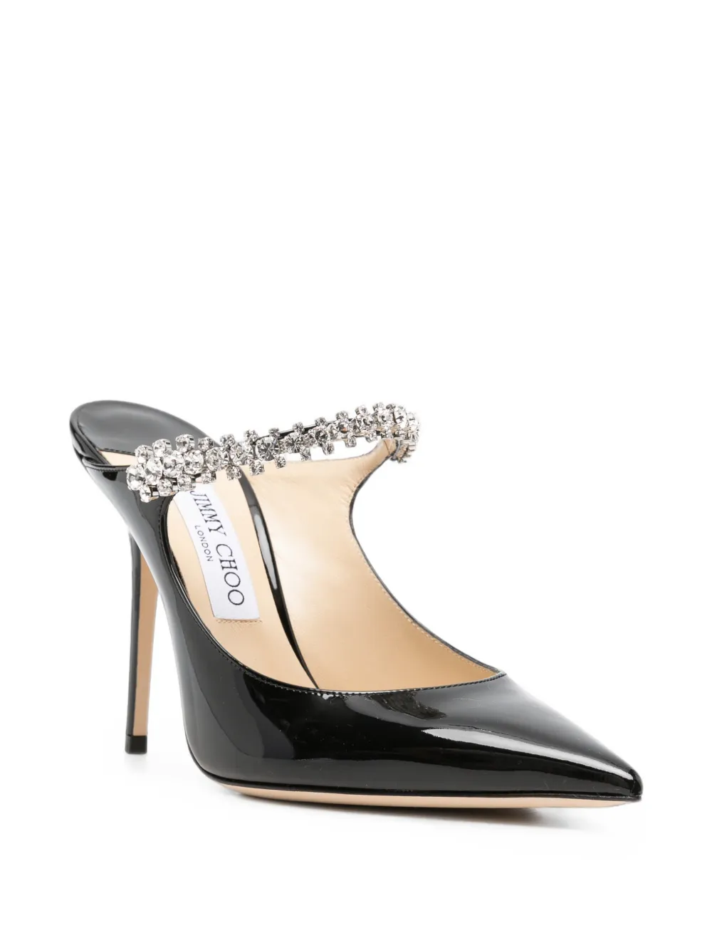 Jimmy Choo Bing crystal-embellished mules Zwart