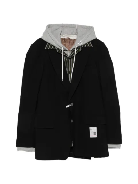 Maison MIHARA YASUHIRO layered-design hoodie-detail jacket