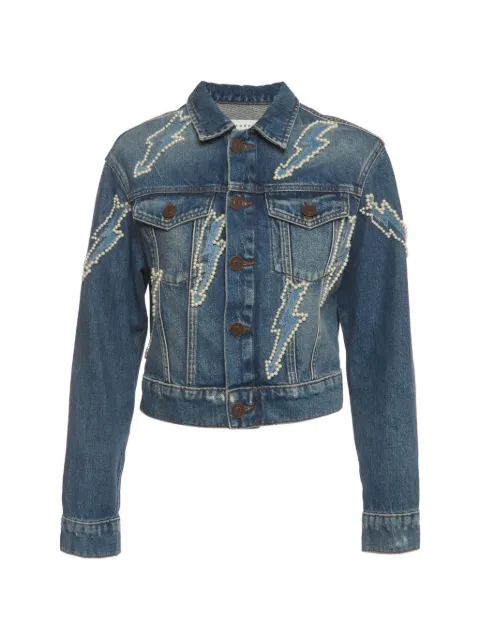 SANDRO Verzierte Jeansjacke