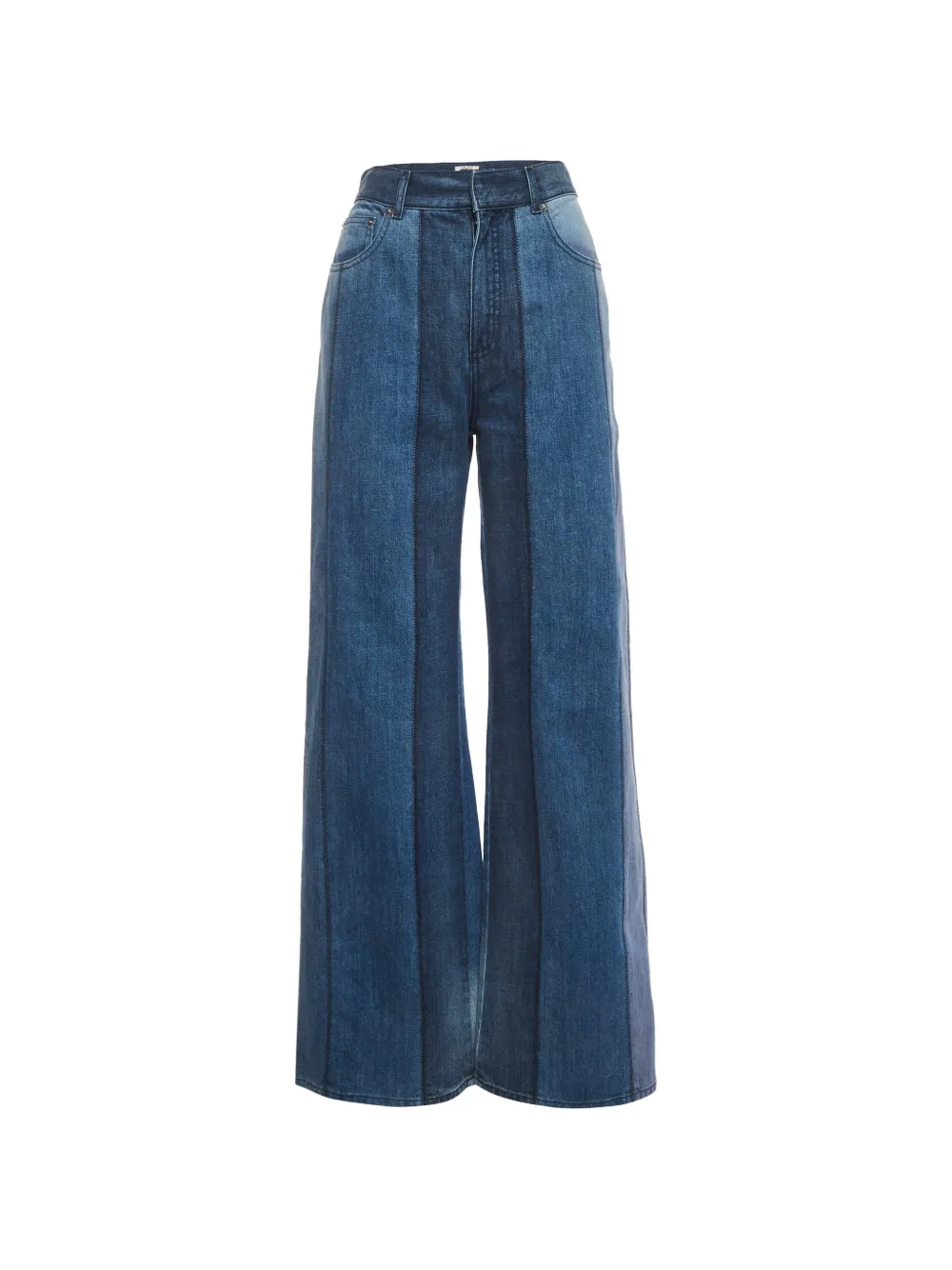 Christian Dior Pre-Owned jean à design patchwork - Bleu Christian Dior Pre-Owned jean à design patchwork - Bleu