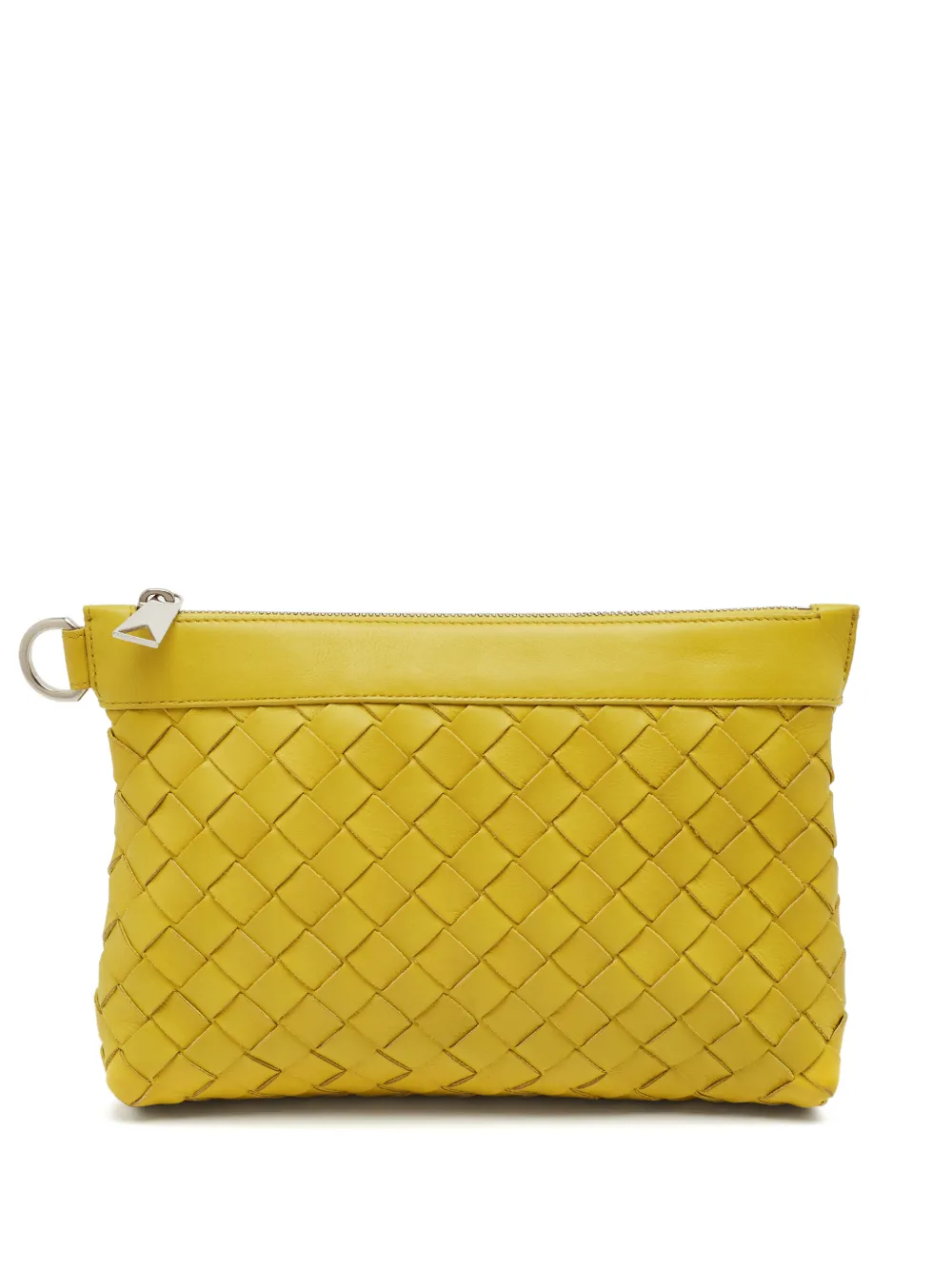 Bottega Veneta Pre-Owned Clutch con design Intrecciato - Giallo