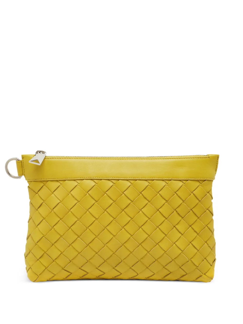 Bottega Veneta Pre-Owned Clutch mit Intrecciato-Muster - Gelb
