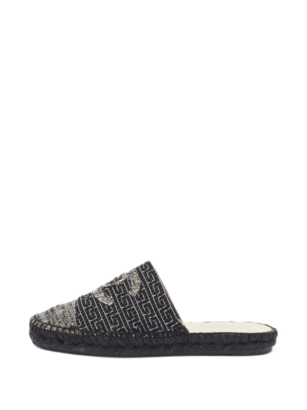 CHANEL Pre-Owned CC interlocking flat mules - Nero