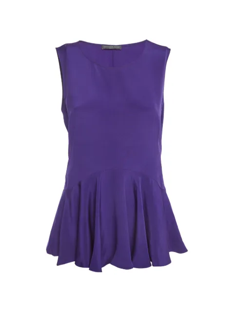 Alexander McQueen Pre-Owned 2013 peplum sleeveless top
