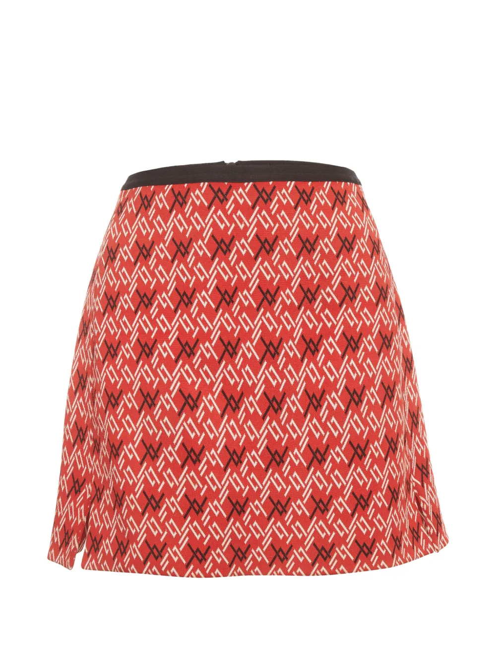 Louis Vuitton Pre-Owned patterned A-line mini skirt - Rosso