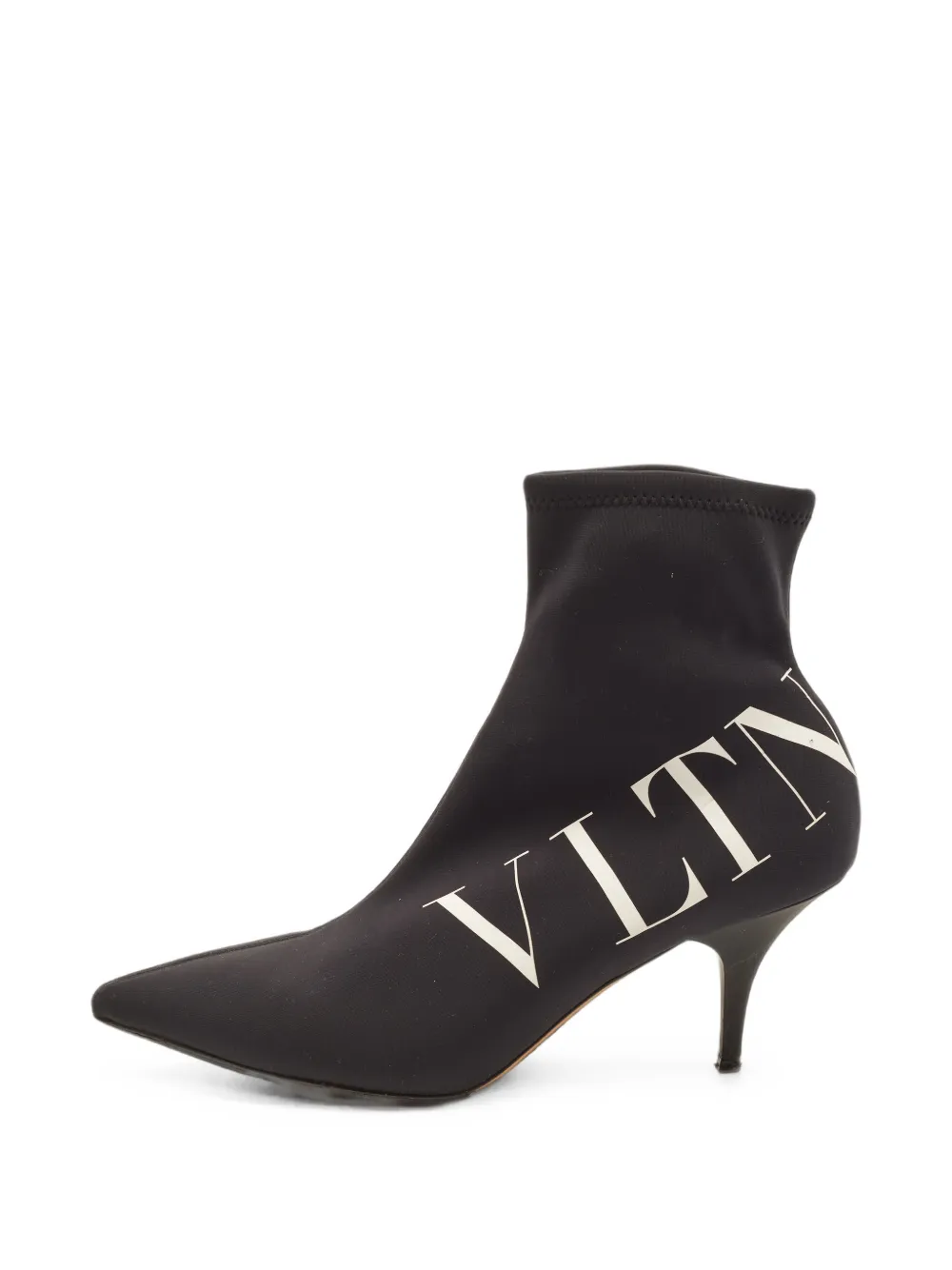Valentino Garavani Pre-Owned Spitze VLTN Stiefeletten - Schwarz