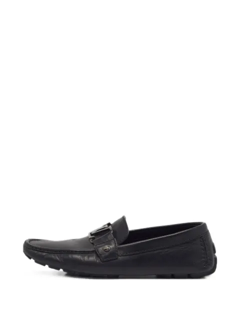 Louis Vuitton Pre-Owned Monte Carlo LV plaque loafers