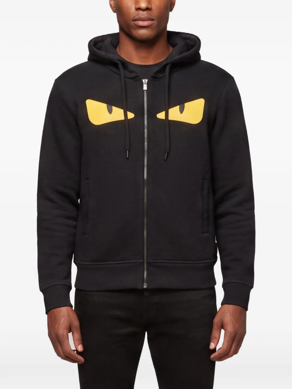 Fendi Pre-Owned Monster Eyes appliqué hoodie - Schwarz