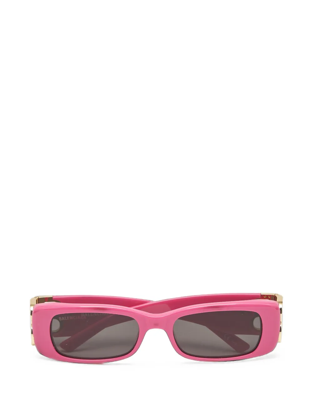 Balenciaga Pre-Owned rectangle-frame sunglasses - Rosa