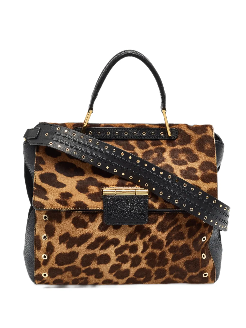 Furla Artesia leopard-print shoulder bag - Nero