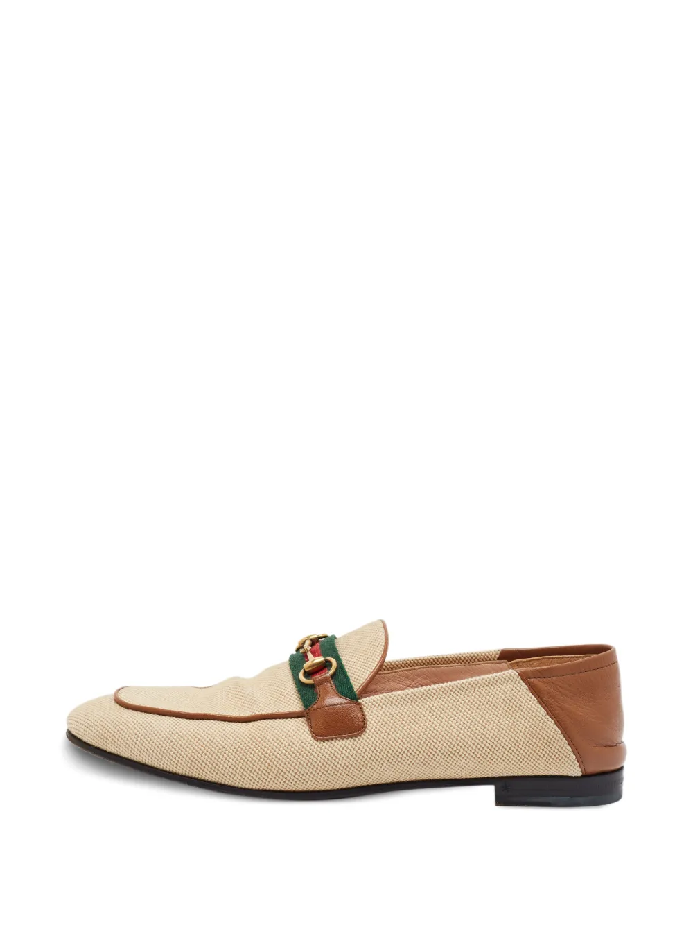 Gucci Pre-Owned Brixton Horsebit loafers - Nude