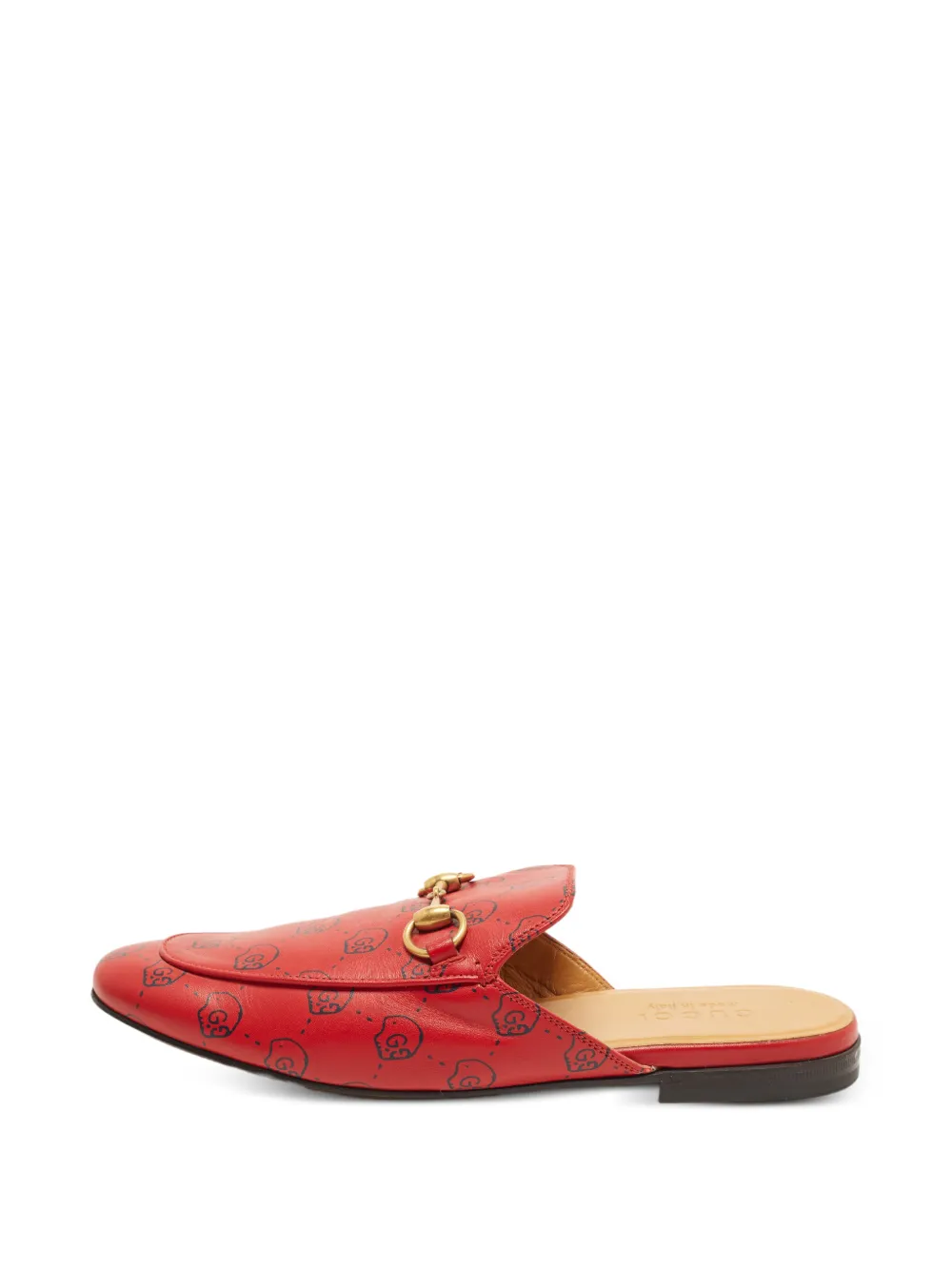 Gucci Pre-Owned Mules Princetown GG Ghost con morsetto - Rosso