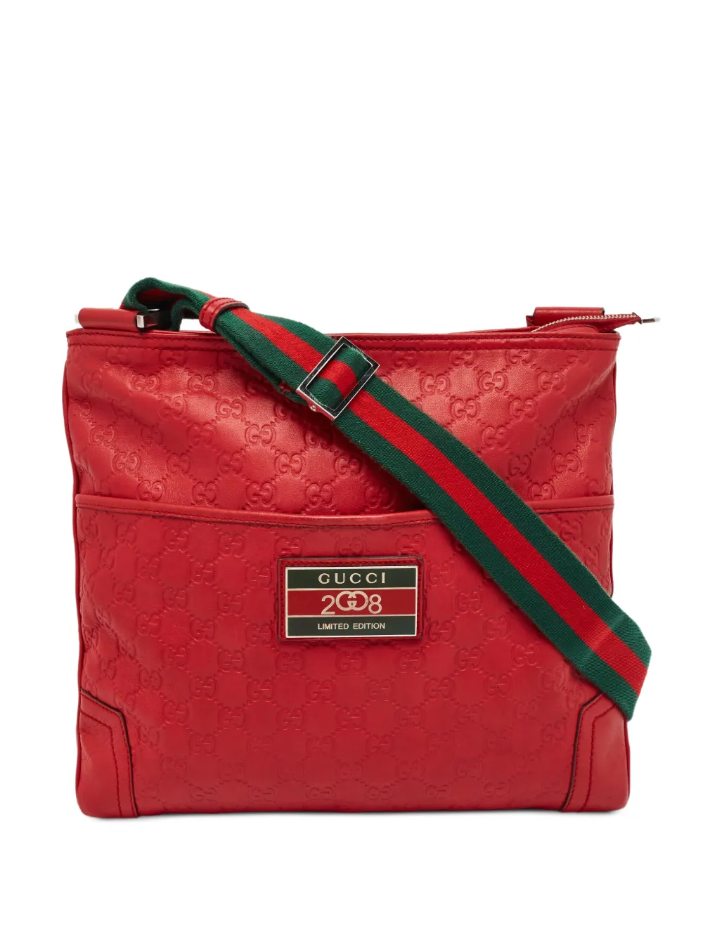 Gucci Pre-Owned 2008 Guccissima messenger bag - Rosso