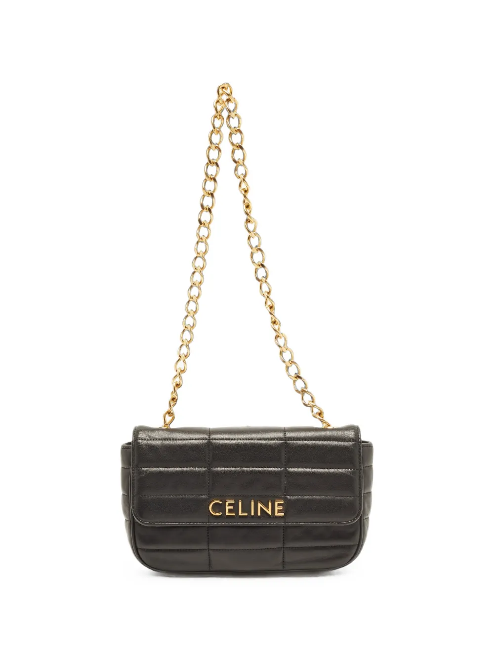 Celine Pre-Owned 2022 Monochrome Chain shoulder bag - Nero
