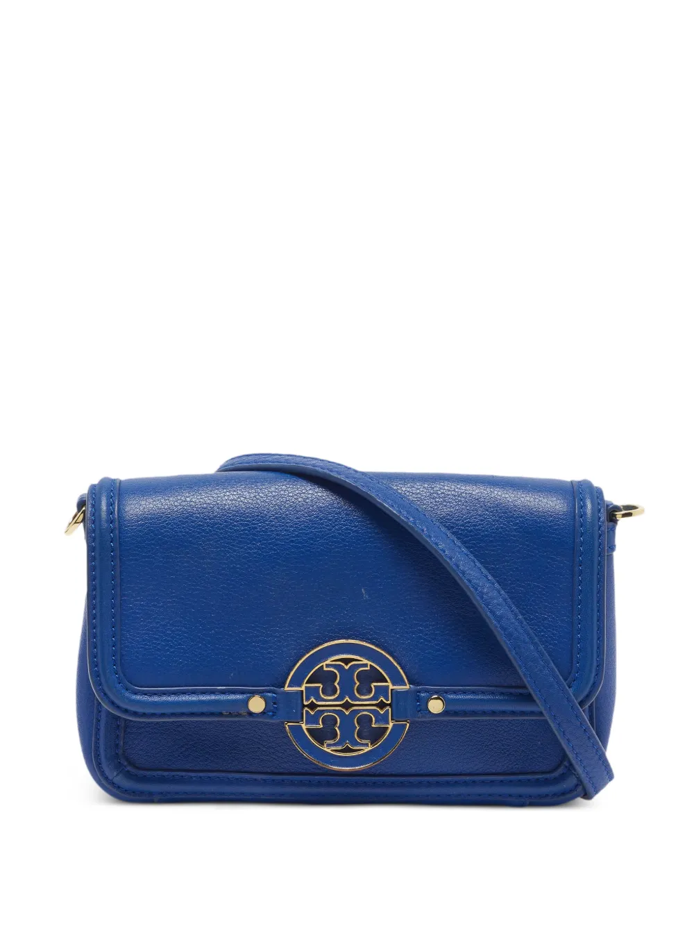 Tory Burch Amanda foldover-top mini shoulder bag - Blau
