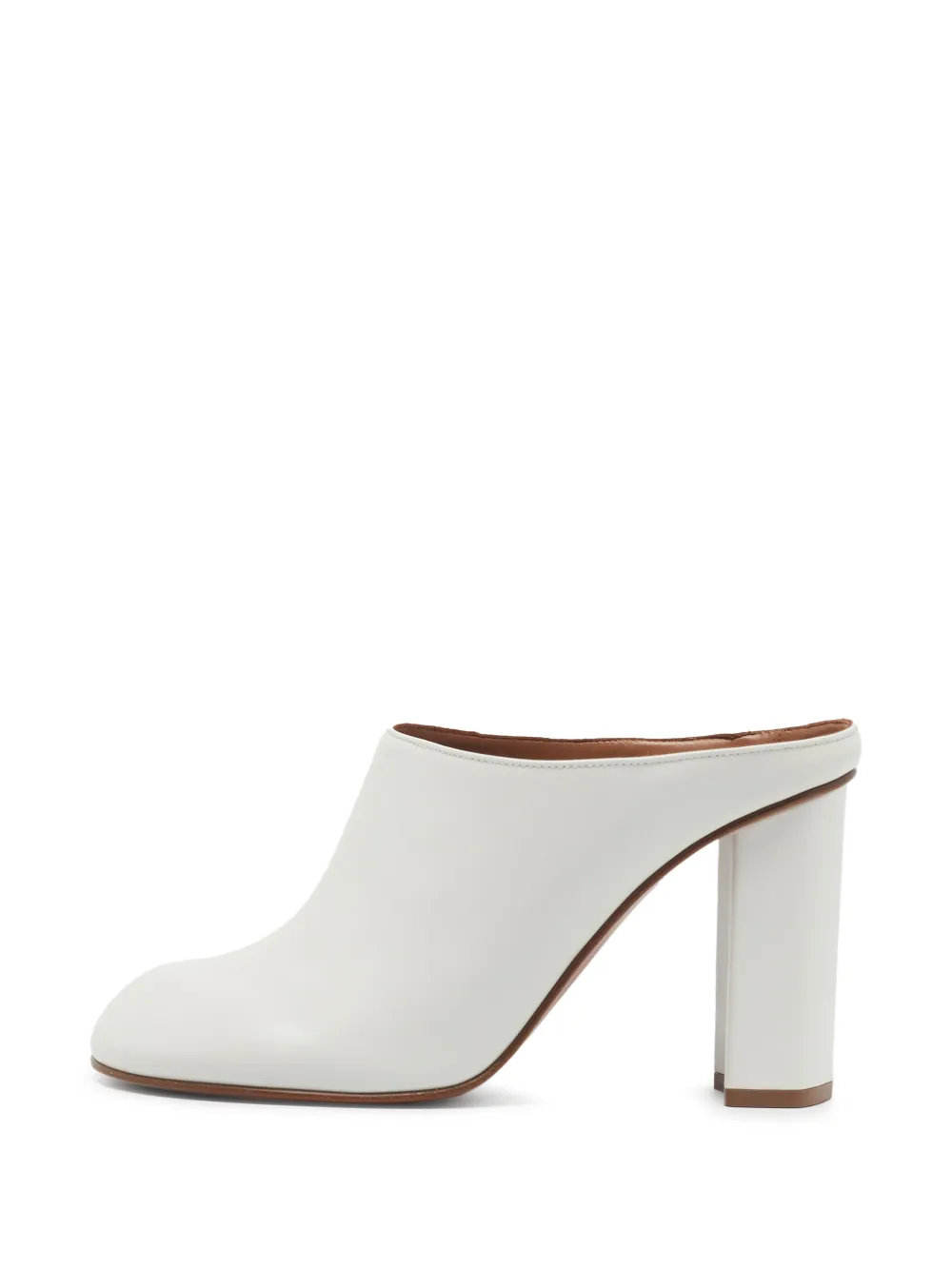 Alaïa Pre-Owned mules à talon épais - Blanc Alaïa Pre-Owned mules à talon épais - Blanc