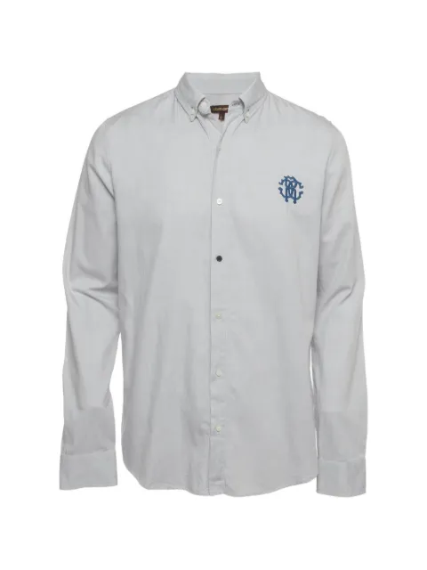 Roberto Cavalli Vintage camisa con monograma bordado