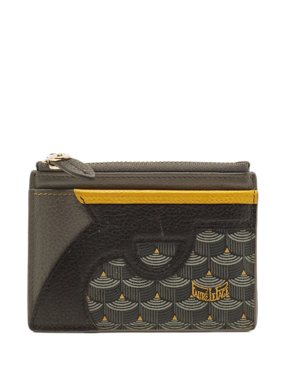 Fauré Le Page Calibre zip-around card case in Grey