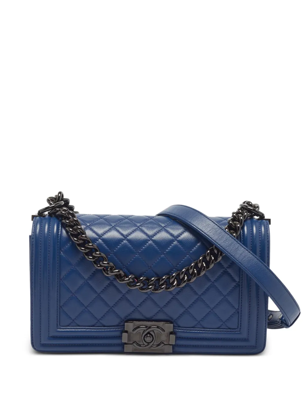 CHANEL Pre-Owned Borsa a spalla Boy media 2015-2016 - Blu