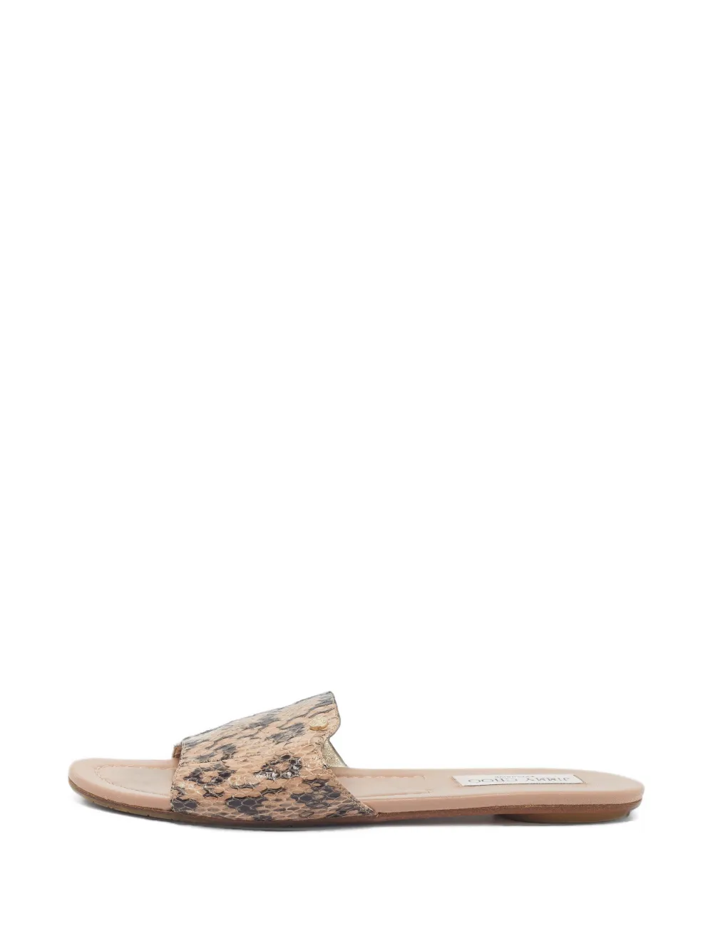Jimmy Choo Pre-Owned sandales Nanda à effet peau de serpent - Tons neutres Jimmy Choo Pre-Owned sandales Nanda à effet peau de serpent - Tons neutres