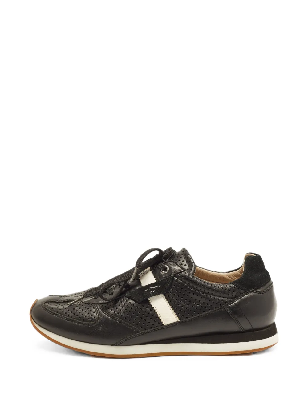 Dolce & Gabbana Pre-Owned Perforierte Sneakers - Schwarz