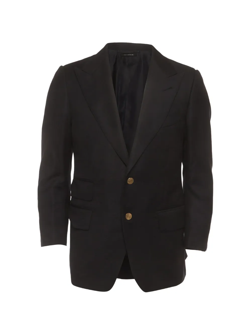 Tom Ford Vintage blazer boutonné à col à revers en pointe - Noir Tom Ford Vintage blazer boutonné à col à revers en pointe - Noir