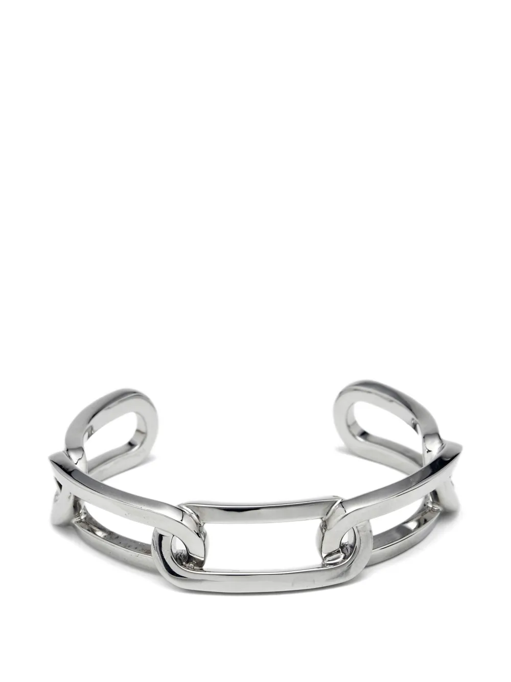 Burberry Pre-Owned chain-link cuff bracelet - Argento