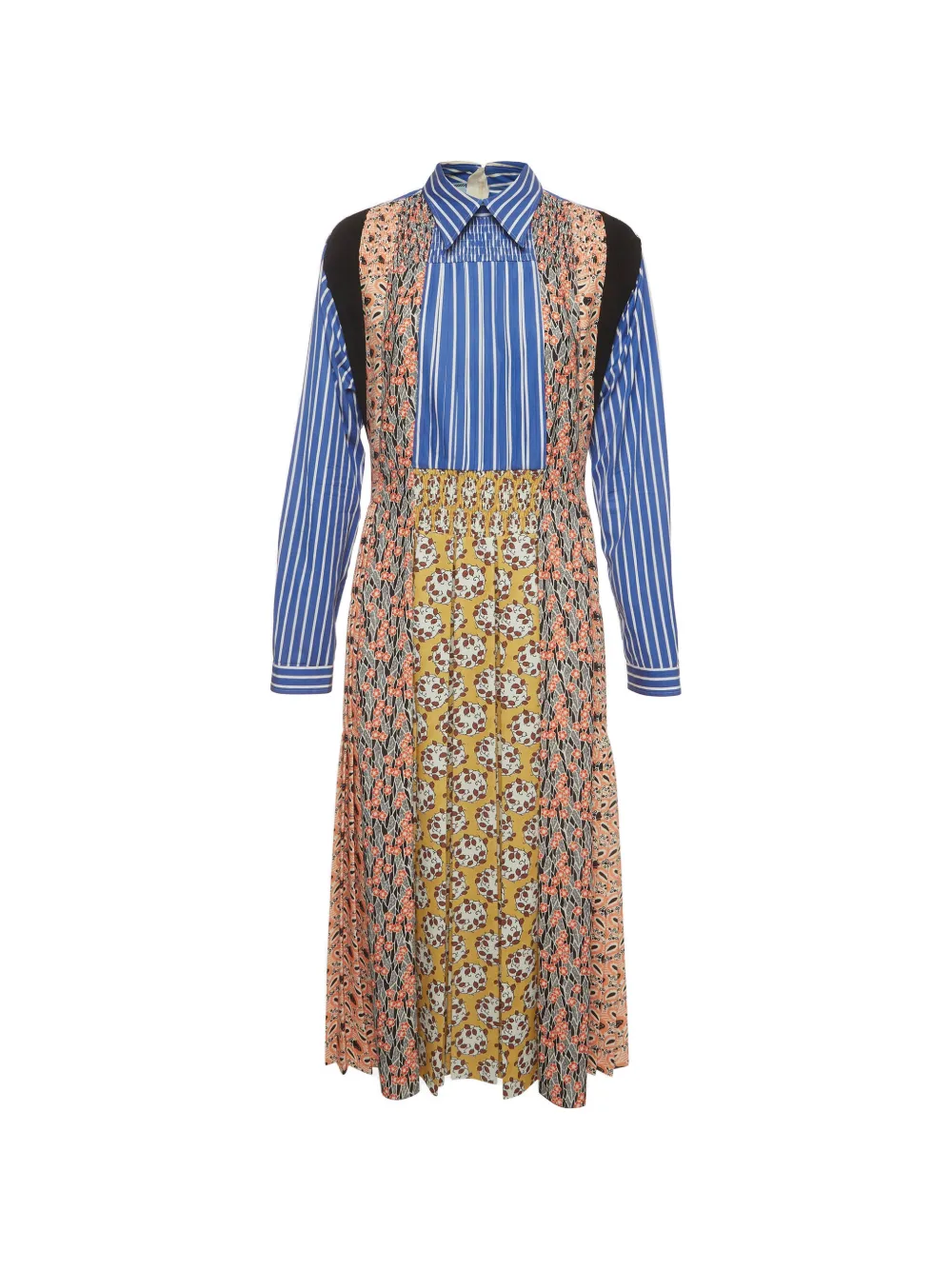Prada Pre-Owned Midikleid mit Print - Blau
