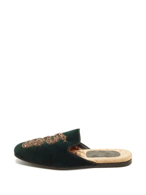 Gucci Pre-Owned Lawrence snake-embellished mules