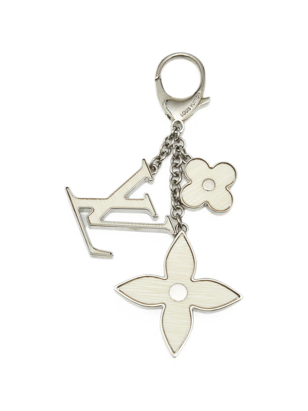 Louis Vuitton Pre-Owned Fleur de Epi bag charm - Argento