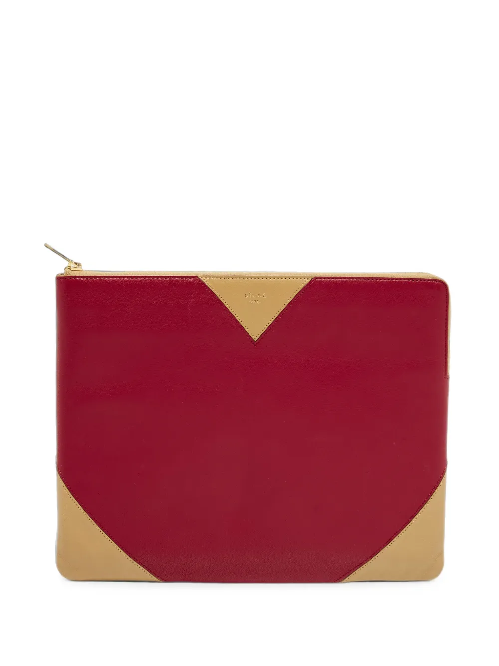 Celine Pre-Owned Clutch con zip - Rosso