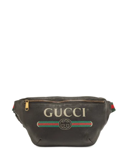 Gucci Pre-Owned Heuptas met Web-detail en logoprint