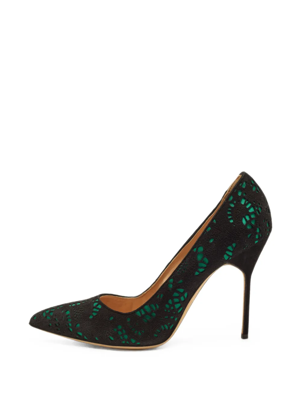Manolo Blahnik cut-out pointed-toe pumps - Nero
