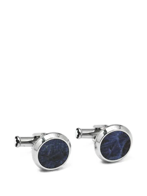 Montblanc sodalite stainless steel cufflinks