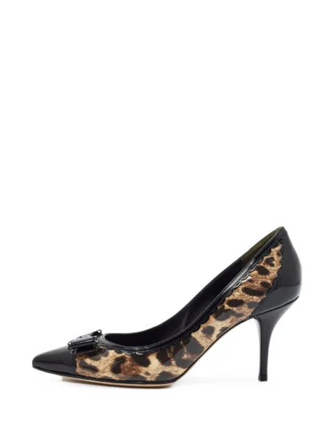 Dolce & Gabbana Pre-Owned pumps med sløjfedetalje og leopardtryk