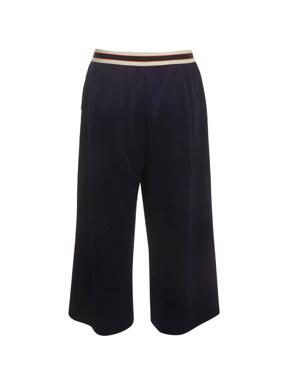 Gucci Pre-Owned Web waistband trousers - Blu