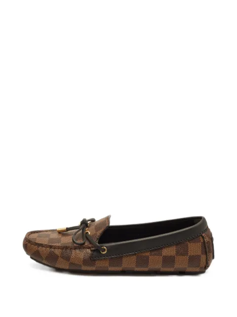 Louis Vuitton Pre-Owned Gloria Damier Ebene loafers