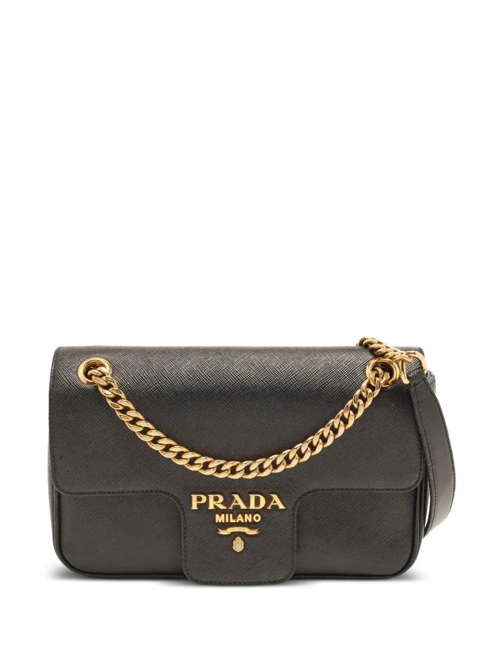 Prada Pre-Owned Pattina flap crossbody bag - Nero
