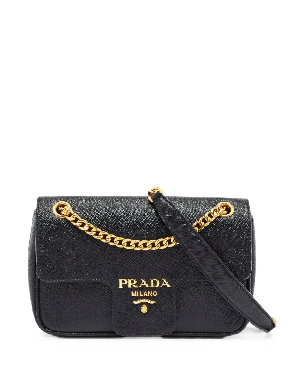Prada Pre-Owned Pattina logo-detail shoulder bag - Schwarz