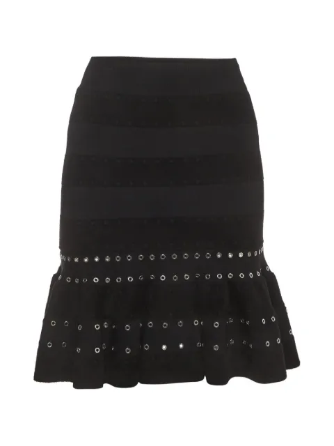 Alexander McQueen Pre-Owned eyelet ruffled midi skirt