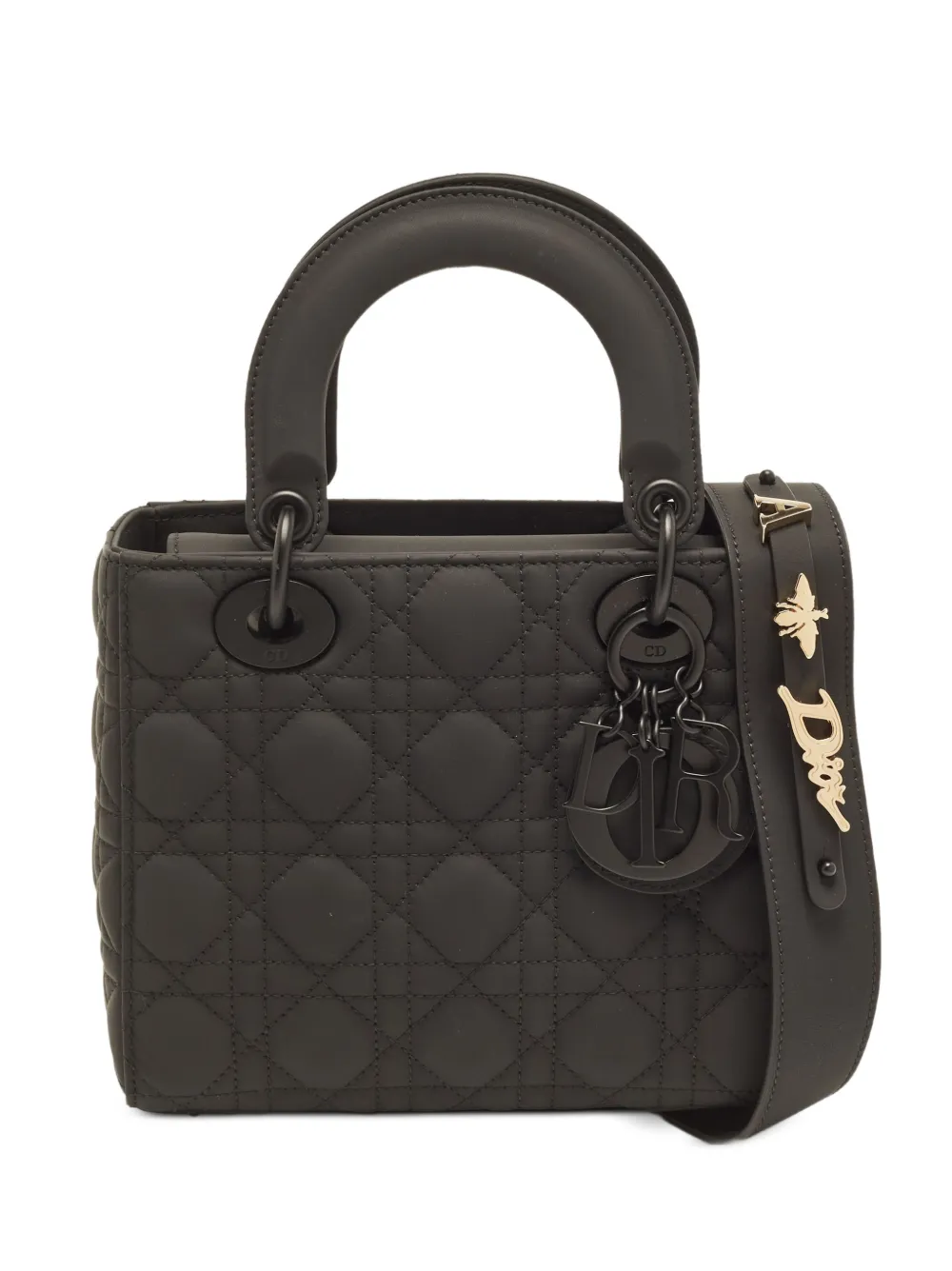 Christian Dior Pre-Owned cabas Lady Dior My ABCDior Cannage (2022) - Noir Christian Dior Pre-Owned cabas Lady Dior My ABCDior Cannage (2022) - Noir