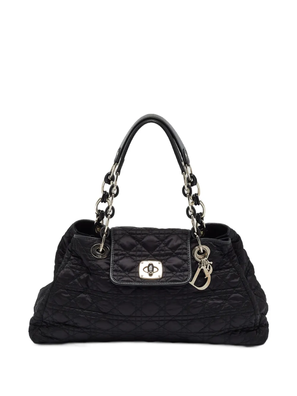 Christian Dior Pre-Owned 2009 Cannage Charming Lock Schultertasche - Schwarz