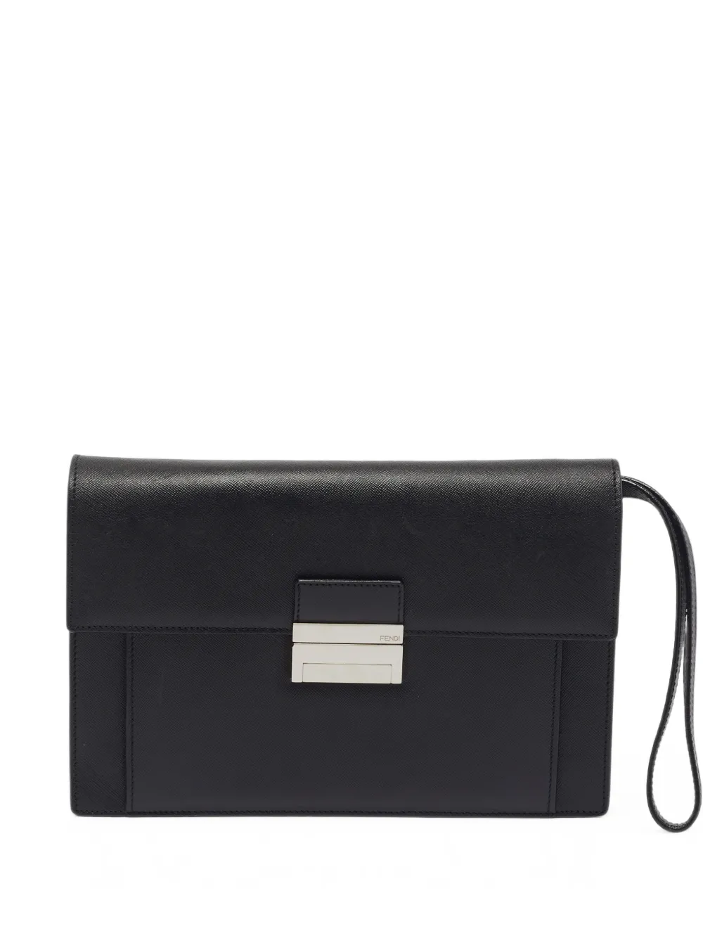 Fendi Pre-Owned Clutch mit Push-Lock-Verschluss - Schwarz