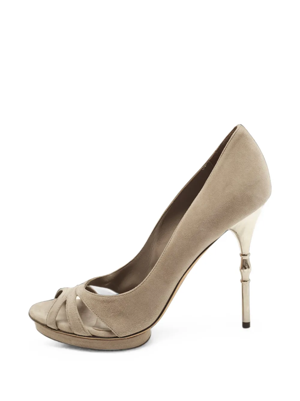 Gucci Pre-Owned Bamboo open-toe sandals - Toni neutri