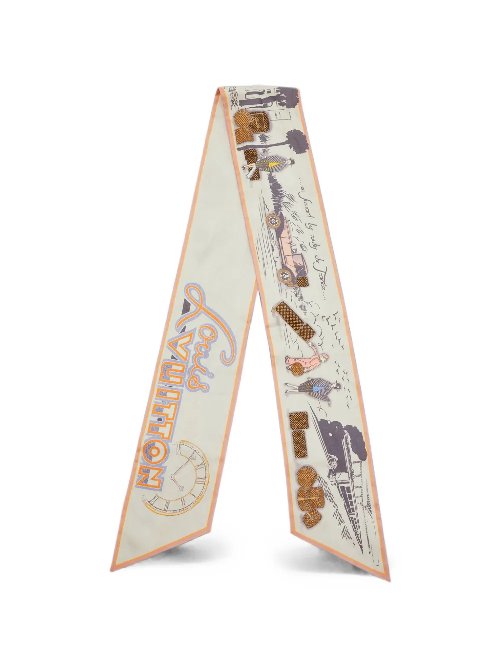 Louis Vuitton Pre-Owned Du Voyage en Auto bandeau scarf - Toni neutri