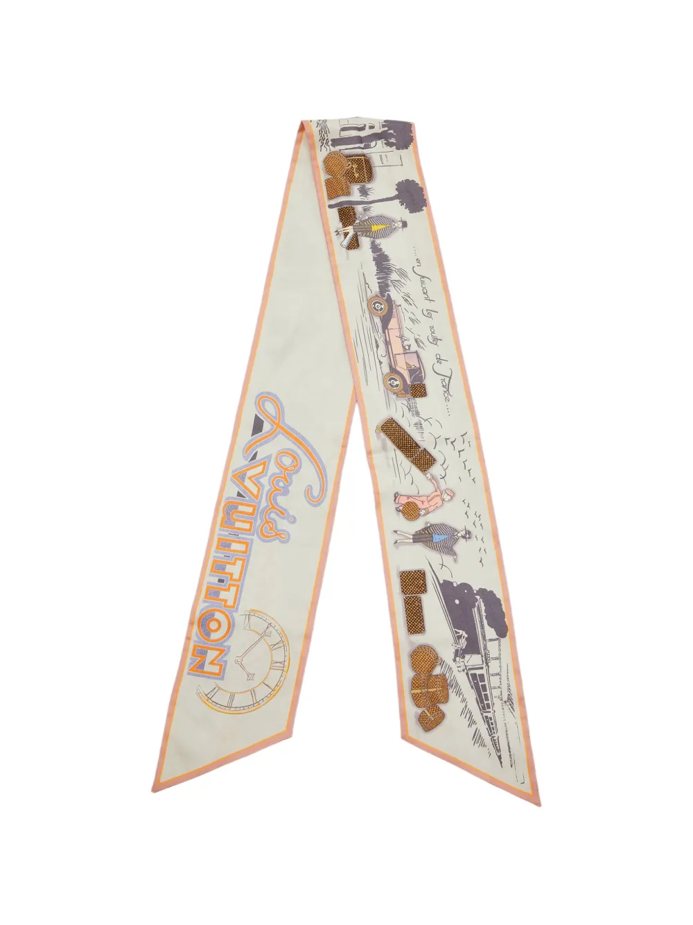 Louis Vuitton Pre-Owned Du Voyage en Auto bandeau scarf - Toni neutri
