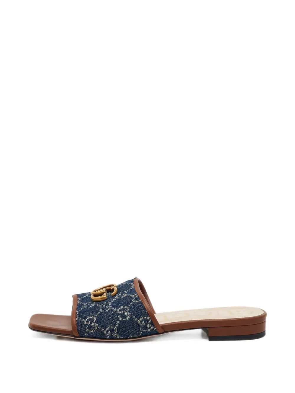 Gucci Pre-Owned Jolie GG denim slide sandals - Blau