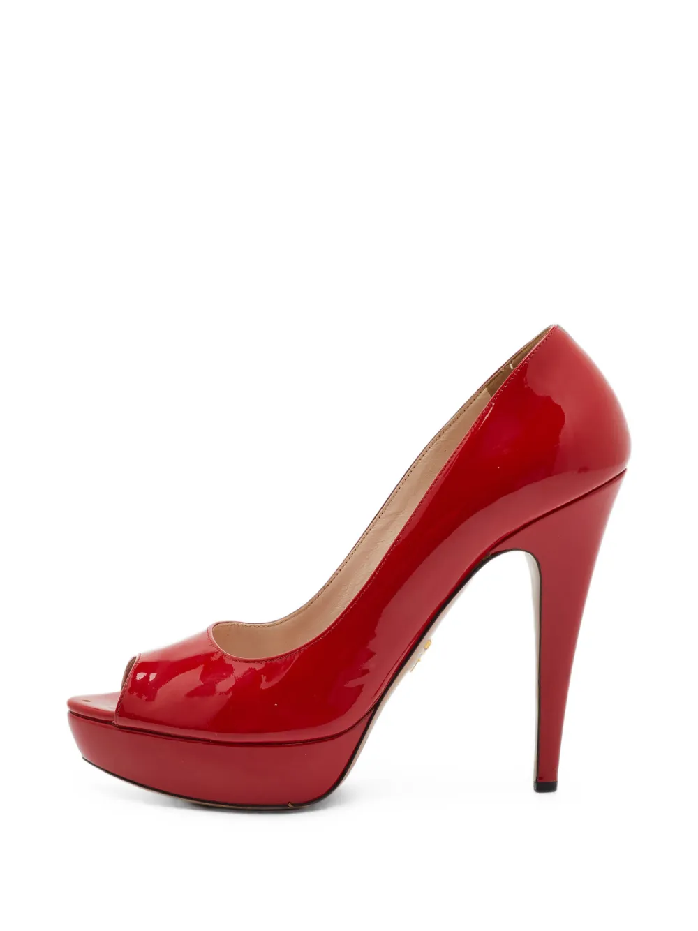 Prada Pre-Owned Peeptoe-Pumps mit Plateau - Rot